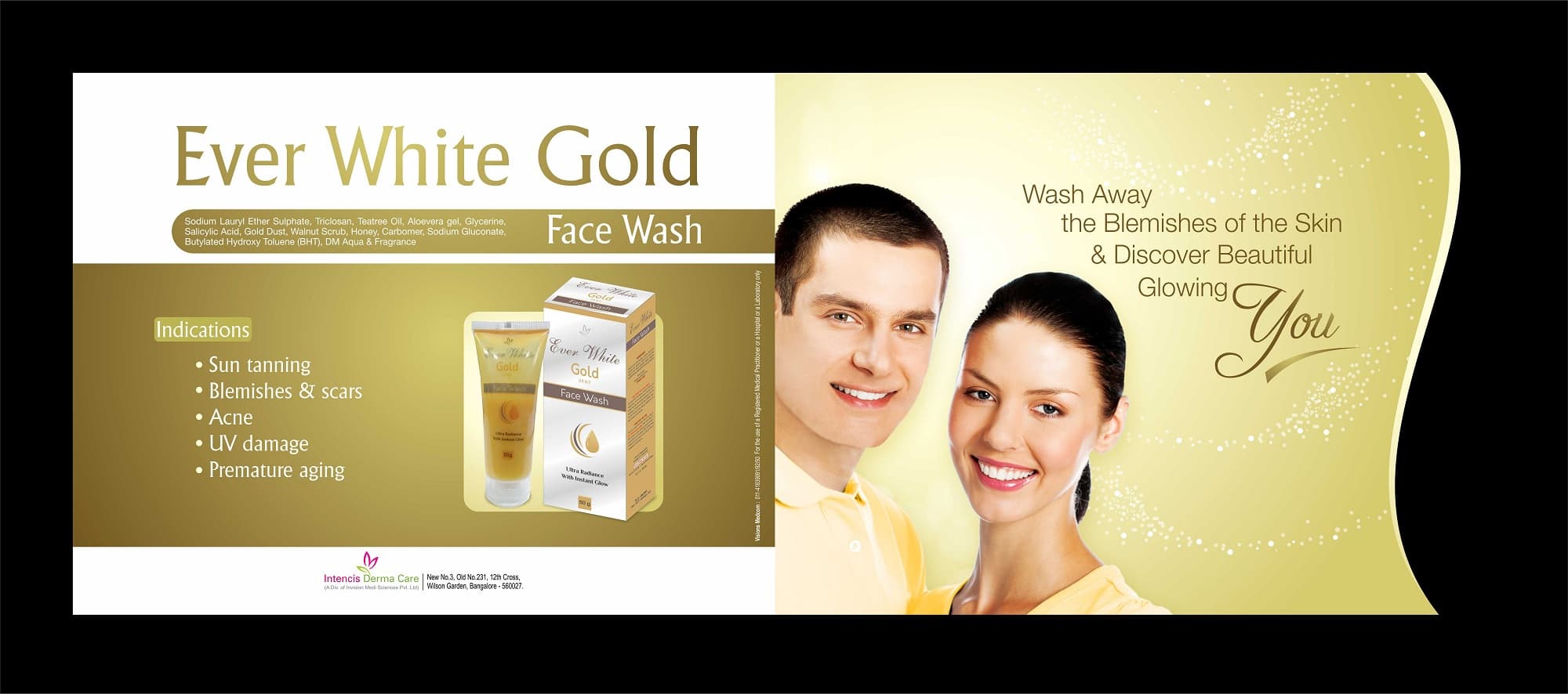 Ever white gold face wash